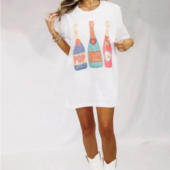 Comfort colors pop fizz clink tee - Picture 2 of 5